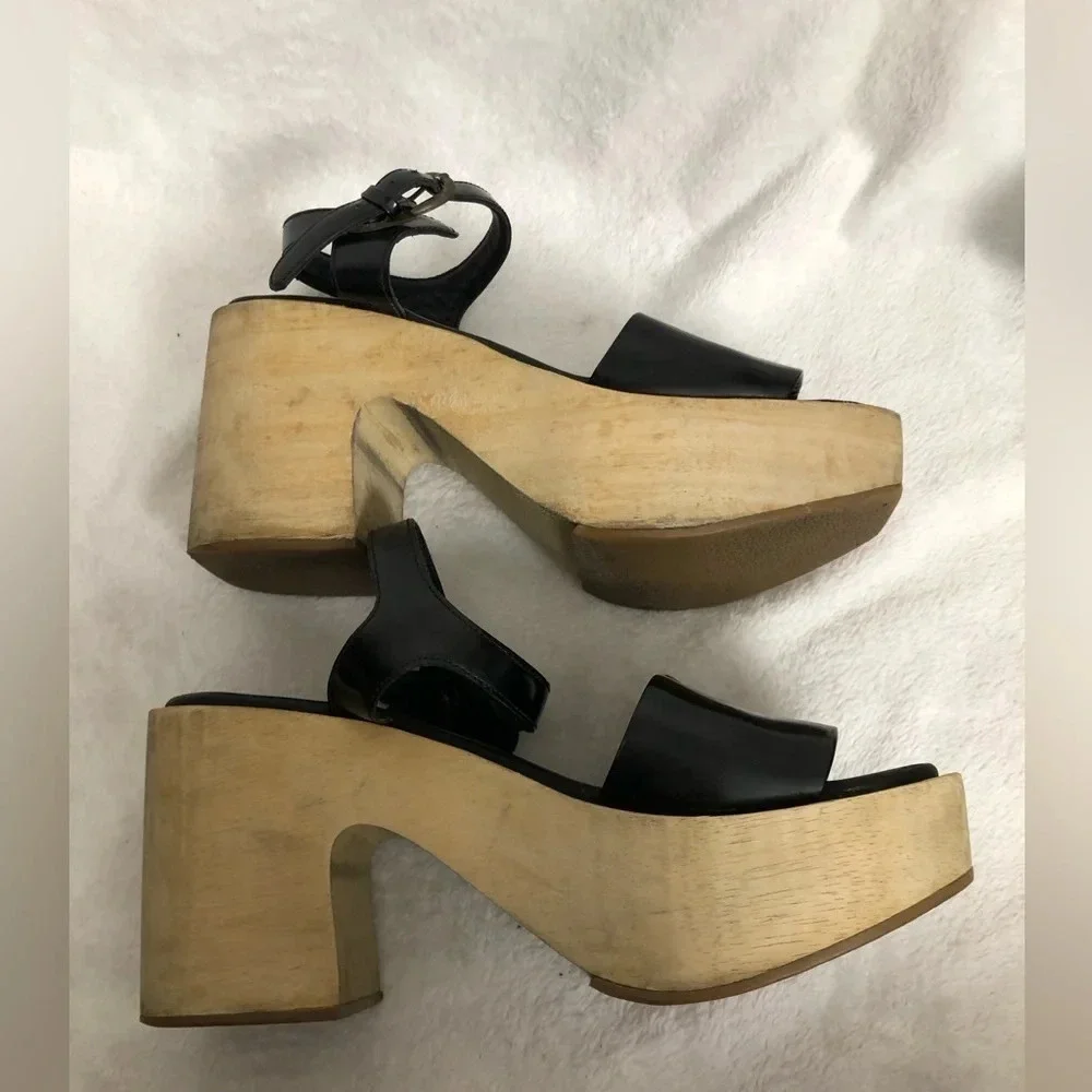 Rachel Comey Pearce Peep-toe Platform Heels Sandals Size 8